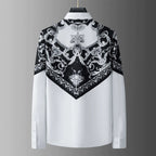 Luxury Palace Style Long Sleeve Patchwork