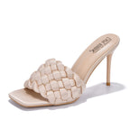 The Cape Robbin Chic Braided Stilettos - Women's Open Toe Heels