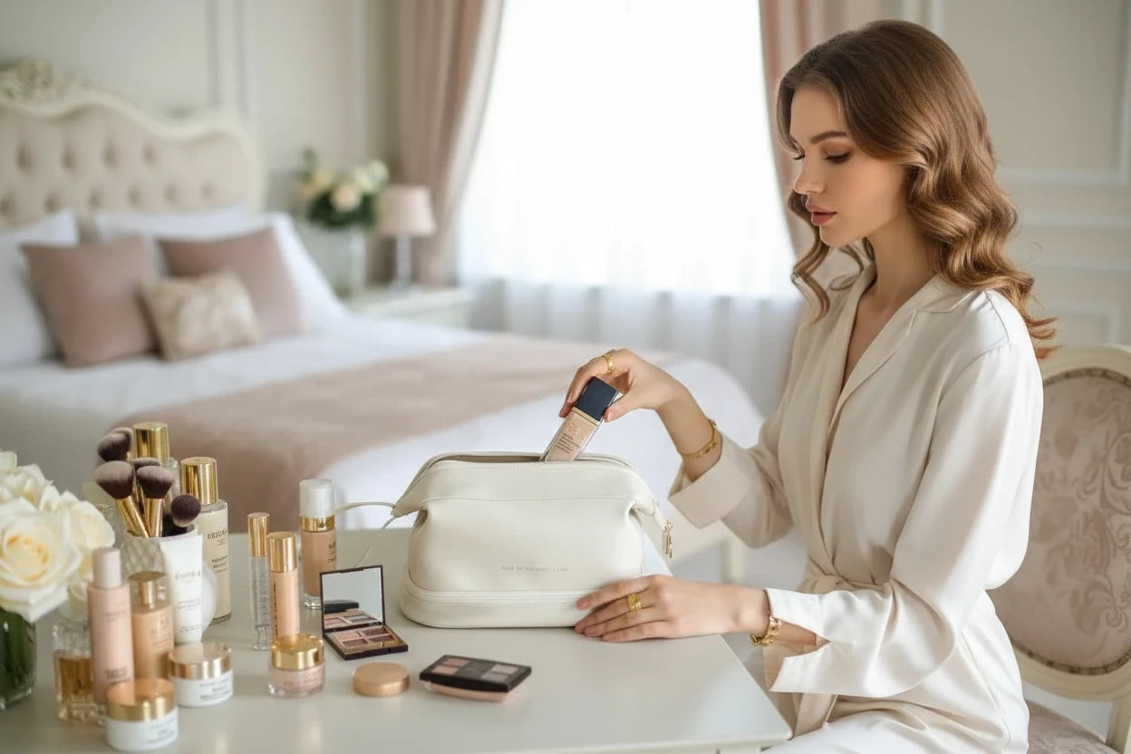 The Elegant Voyager Makeup Organizer