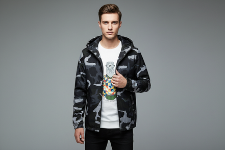The Autumnal Camouflage Unisex Hooded Jacket