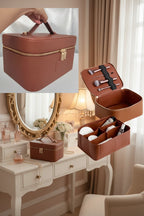 The Genuine Leather Vanity Case