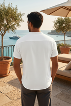 Men's Vintage Cotton Linen Casual Short Sleeve Shirt