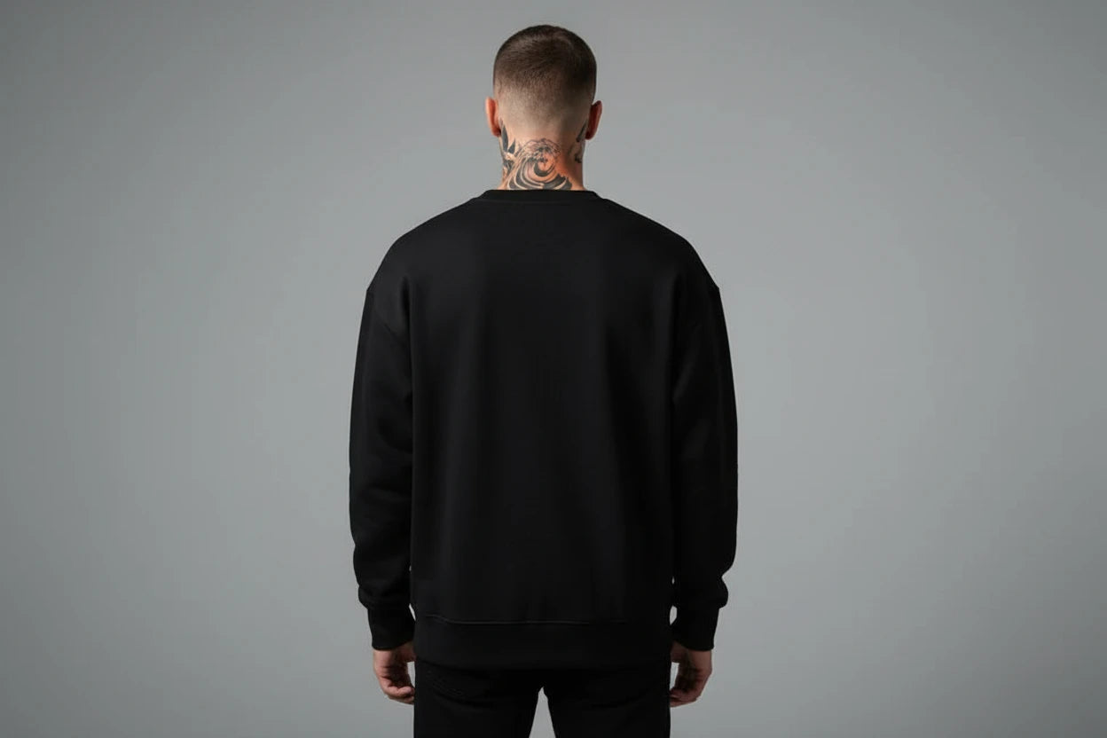 The Luxe Cotton Velvet-Lined Sweater