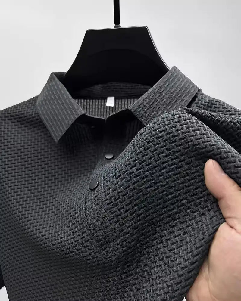 The Lapel Short-sleeved Business Casual Polo Shirt