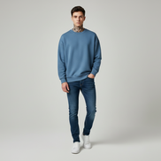 The Luxe Cotton Velvet-Lined Sweater