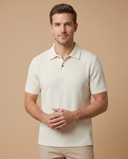 The Textured Knit Sophisticate Polo