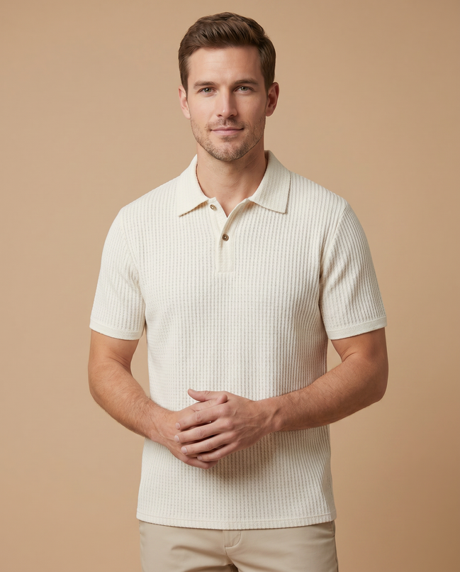 The Textured Knit Sophisticate Polo