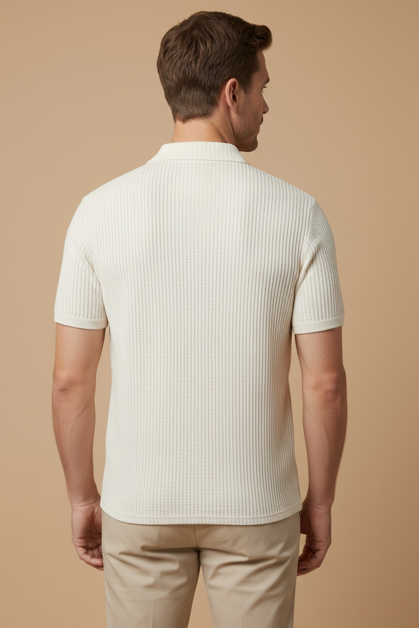 The Textured Knit Sophisticate Polo