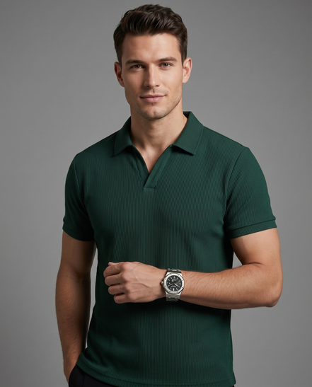 The Textured Knit Sophisticate Polo