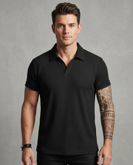 The Textured Knit Sophisticate Polo