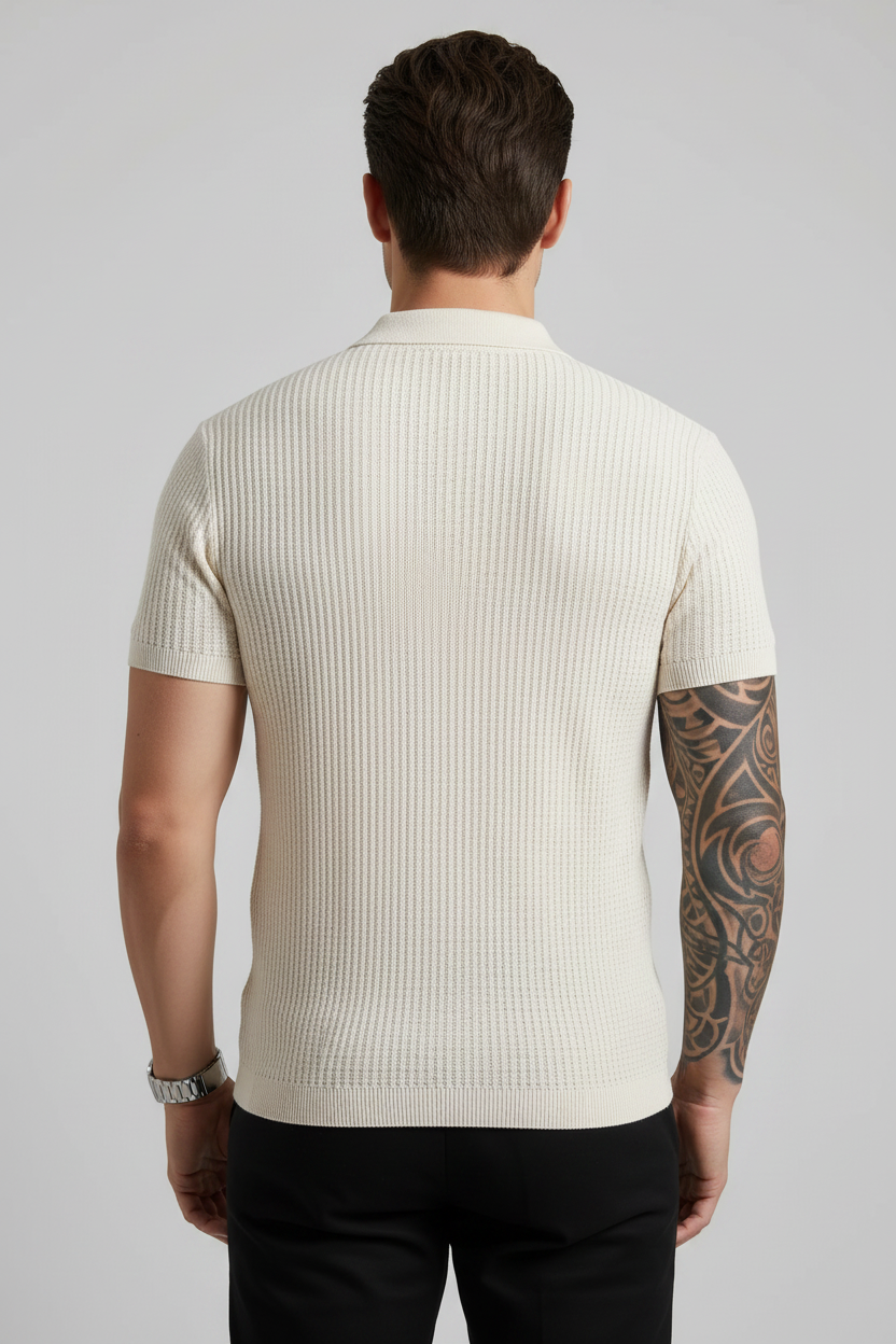 The Textured Knit Sophisticate Polo