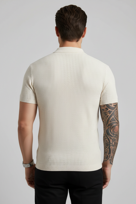 The Textured Knit Sophisticate Polo