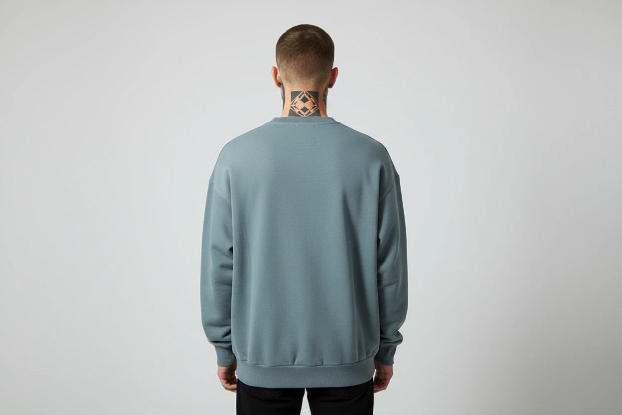 The Luxe Cotton Velvet-Lined Sweater