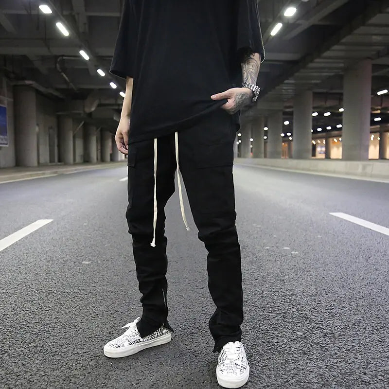 The Canvas Slimline Trousers with Drawstring