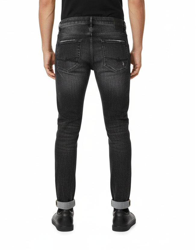 The Classic Distressed Denim Trousers