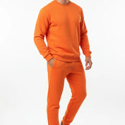The Elegant 2-Piece: Crew Neck Sweatshirt & Drawstring Sweatpants