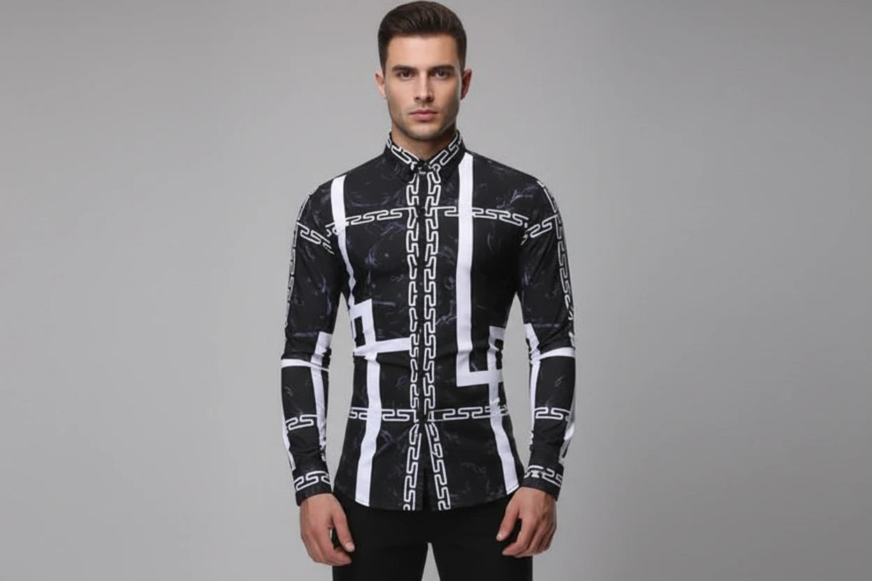 Casual Floral Long Sleeve Shirt