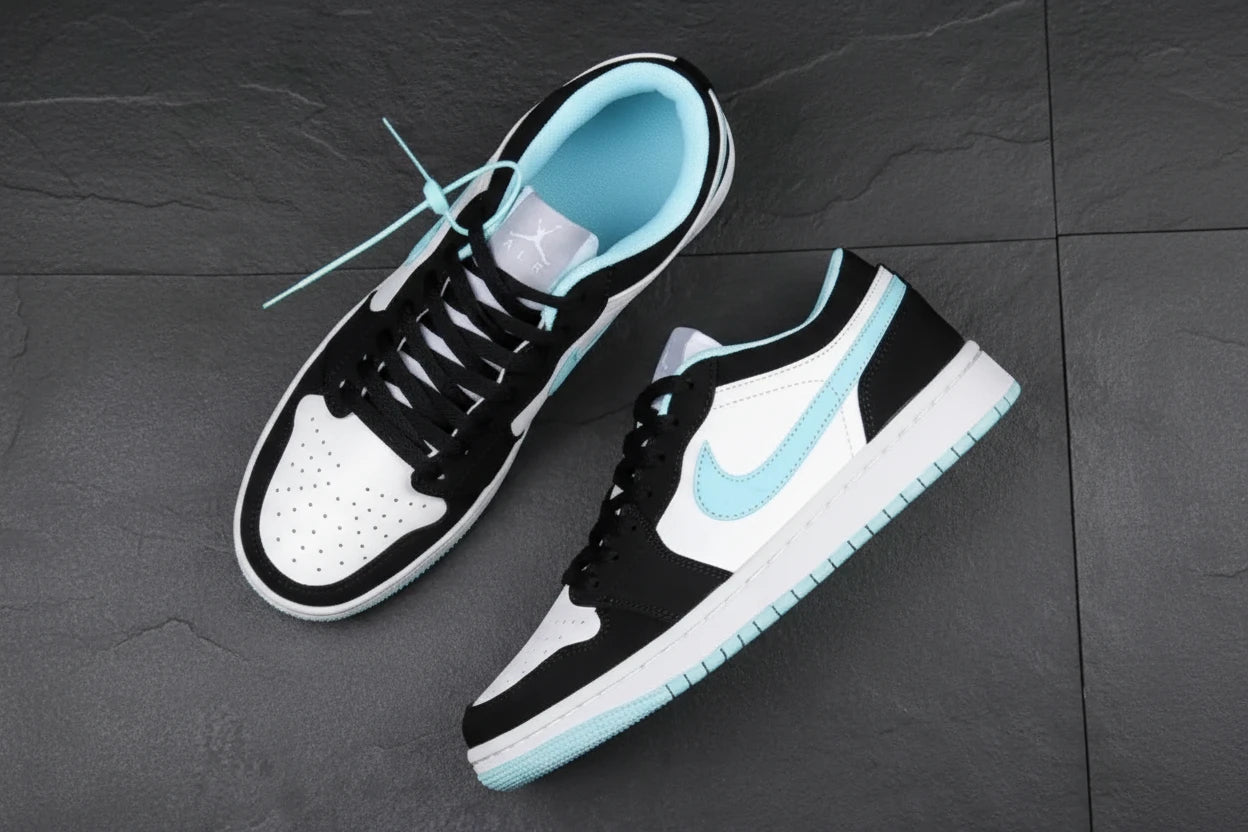 The Pure White Dunk AJ1 Low Shoes