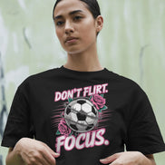 Ladies Cropped Tee - DON'T FLIRT. FOXUS.