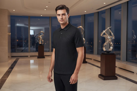 The Lapel Short-sleeved Business Casual Polo Shirt