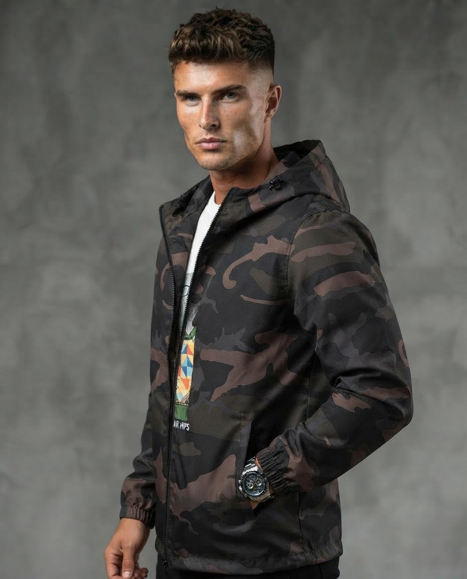 The Autumnal Camouflage Unisex Hooded Jacket
