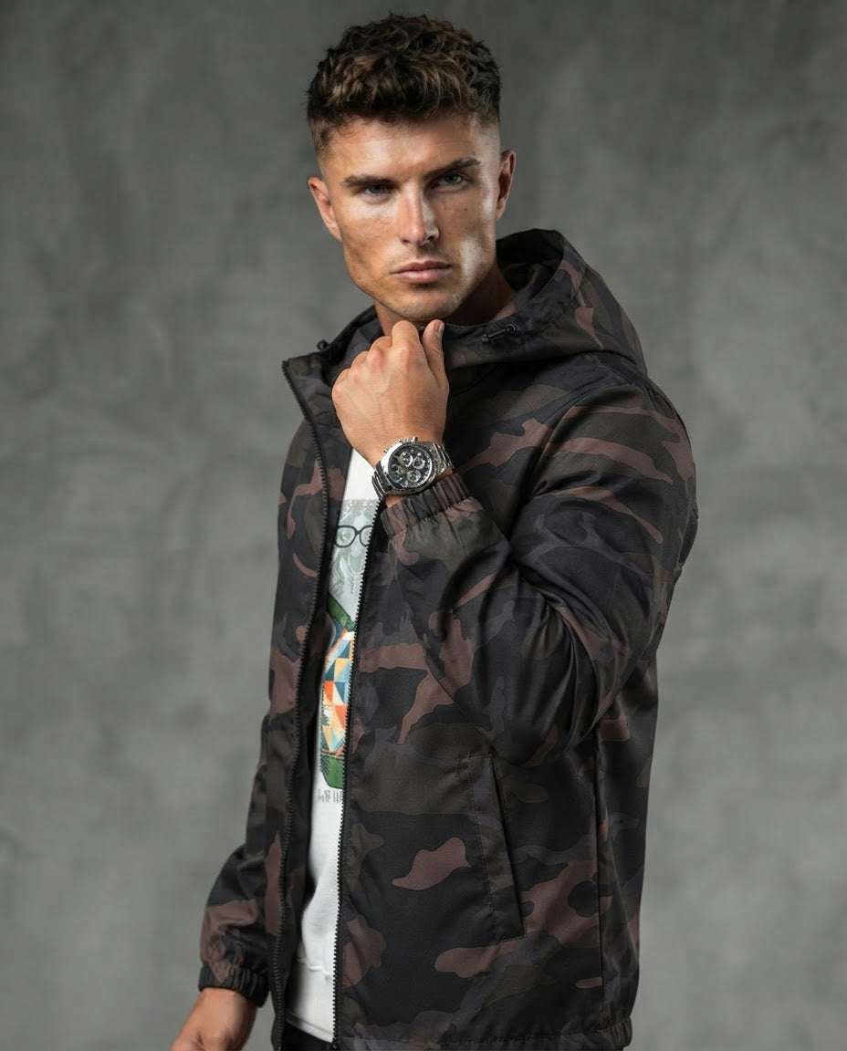 The Autumnal Camouflage Unisex Hooded Jacket