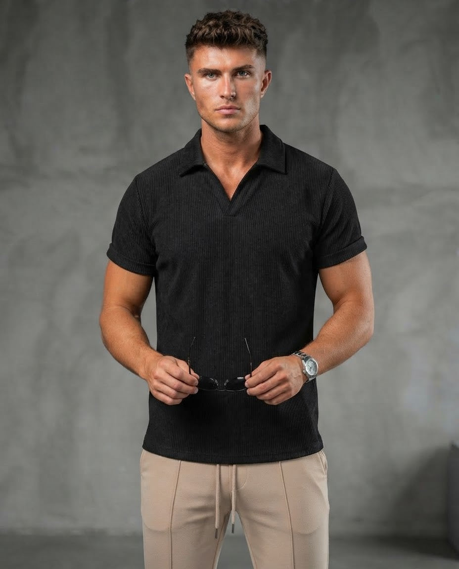 The Textured Knit Sophisticate Polo