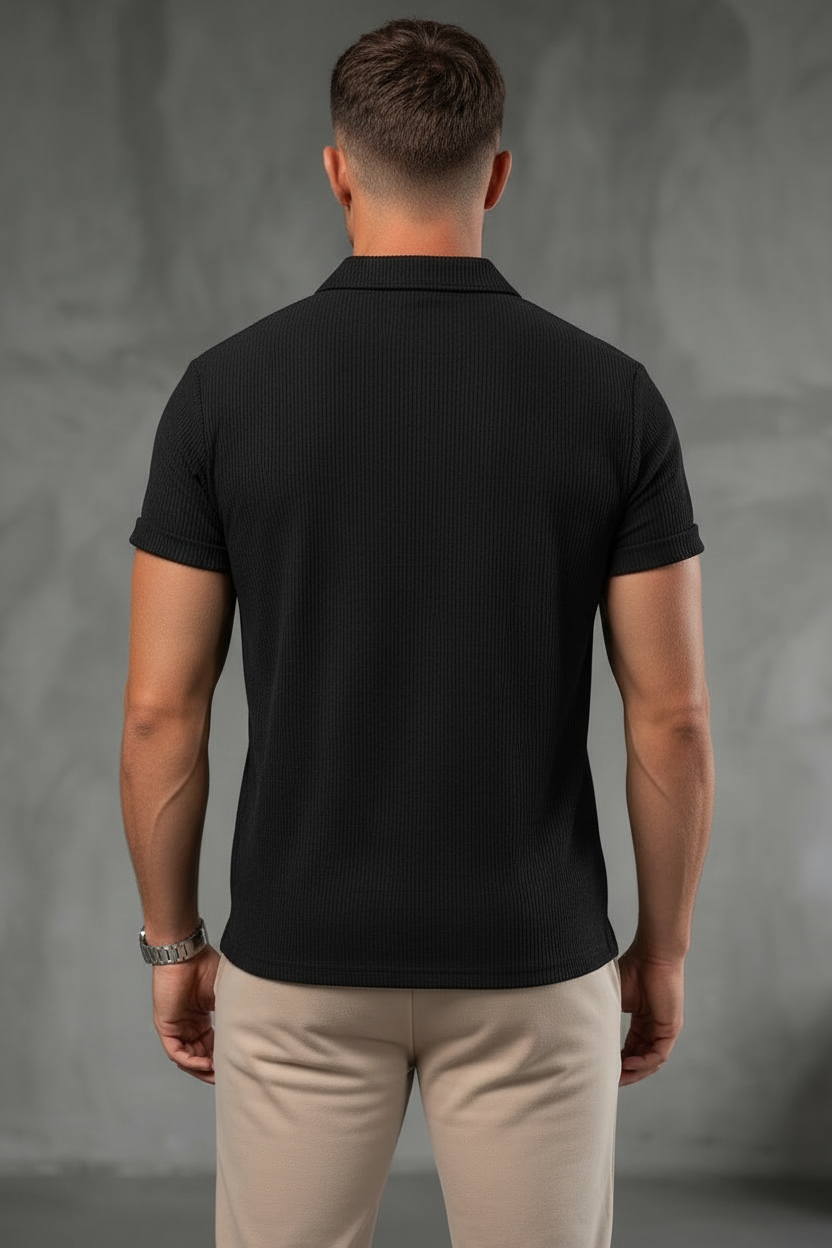 The Textured Knit Sophisticate Polo
