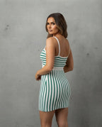 The Elegant Spring/Summer Bicolor Sleeveless Dress