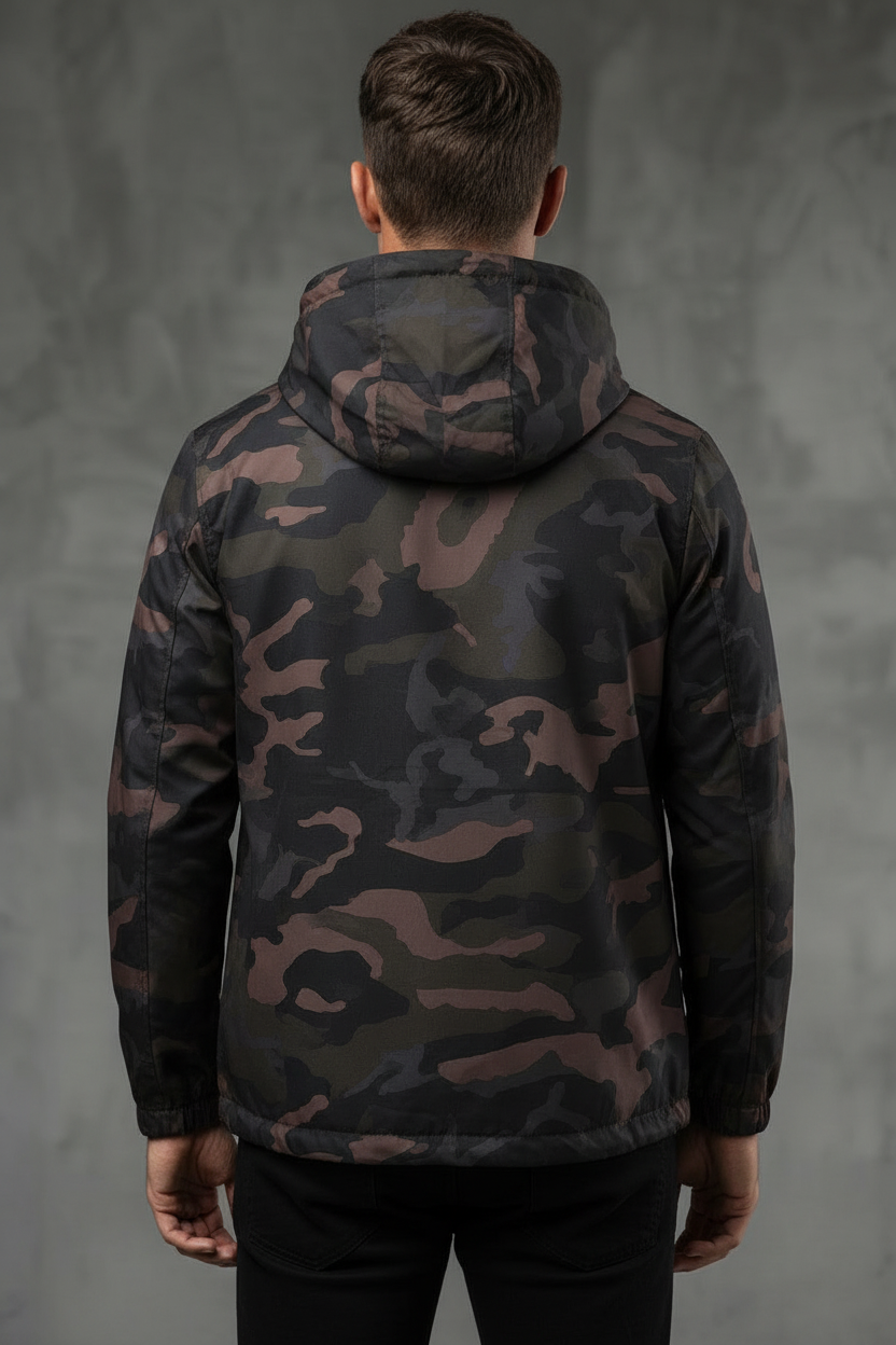 The Autumnal Camouflage Unisex Hooded Jacket