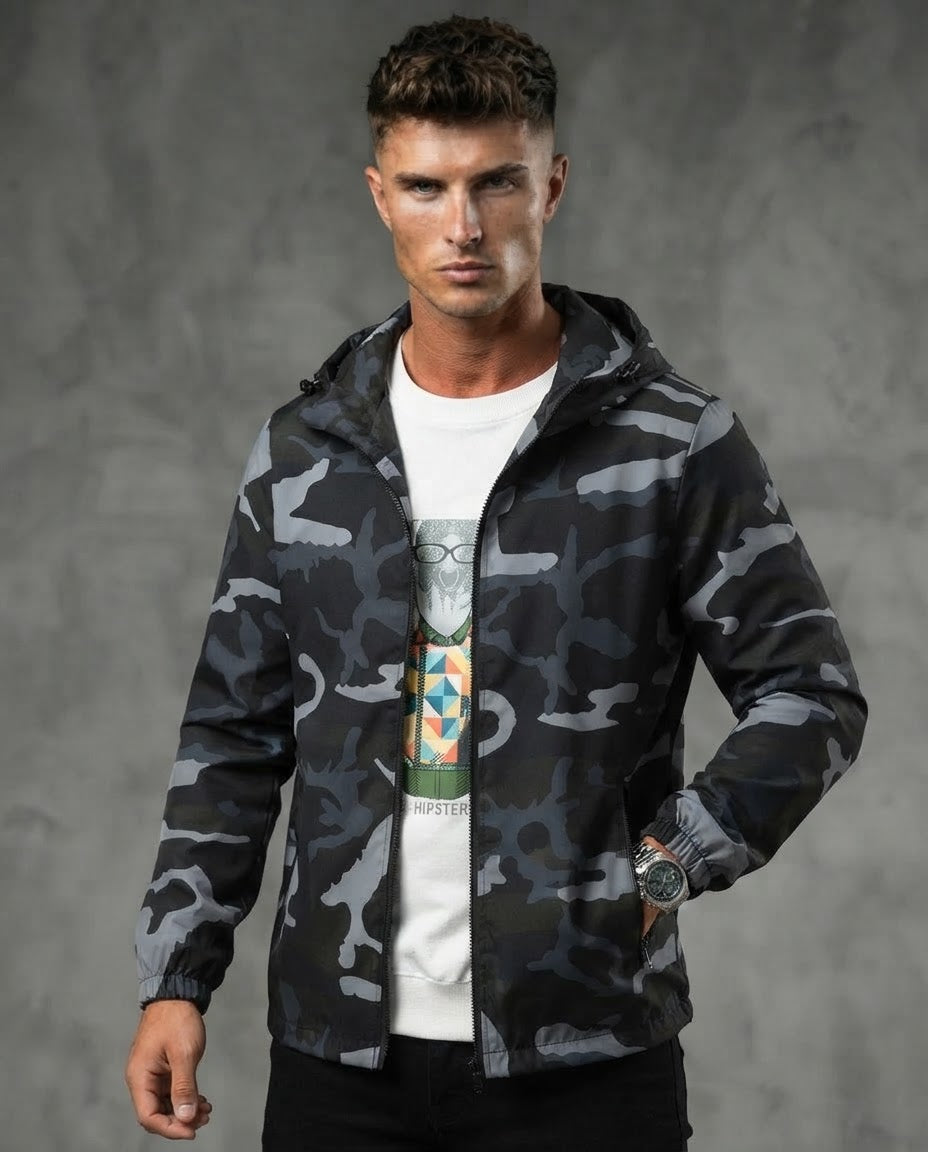 The Autumnal Camouflage Unisex Hooded Jacket