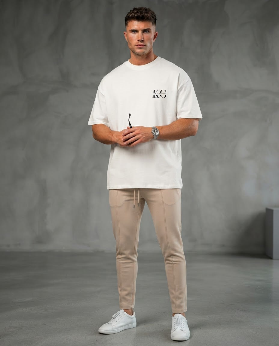 Krowngallery Oversized Shirt: I'M NOT LUCKY. I'M BUILT.