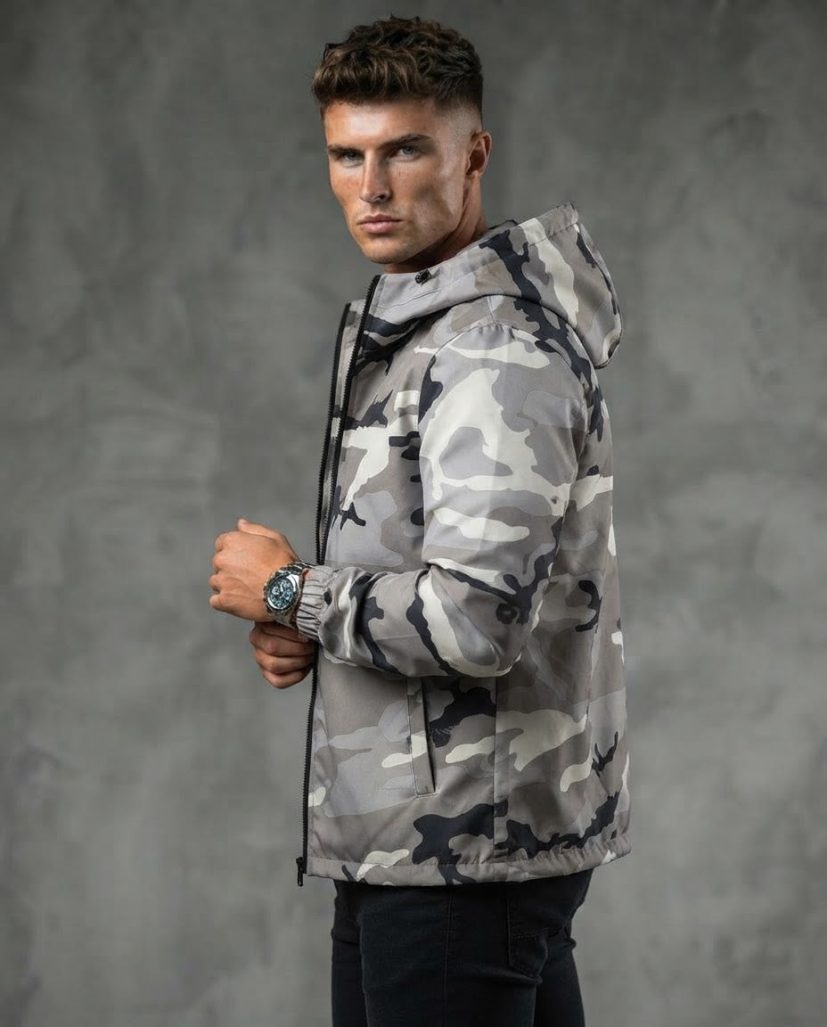 The Autumnal Camouflage Unisex Hooded Jacket