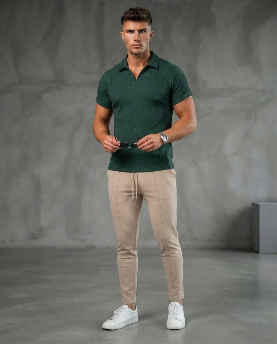The Textured Knit Sophisticate Polo