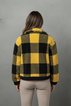 The Elegant Dual-Face Velvet Plaid Jacket