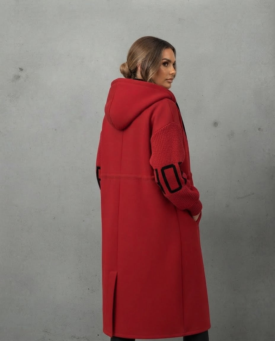 The Elegant Long Windbreaker with Utility Pockets