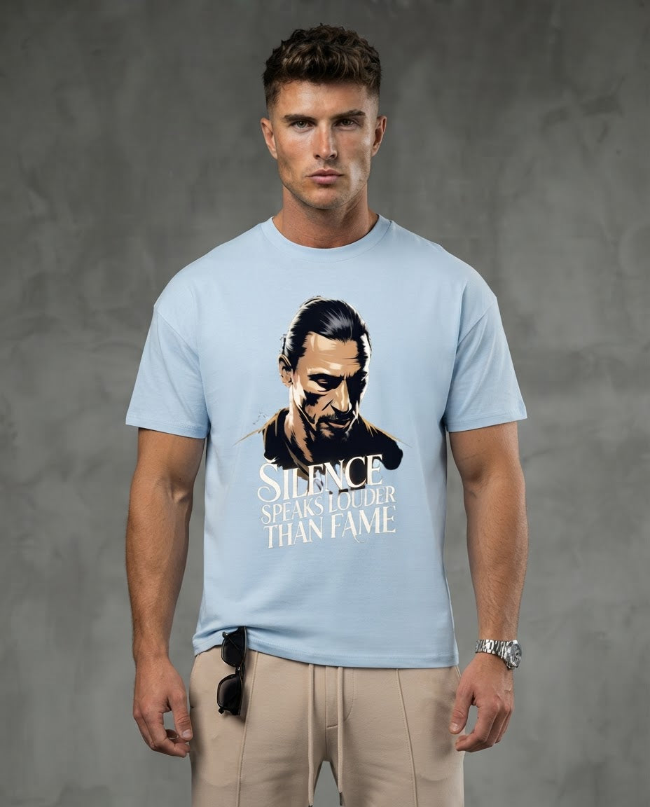 Krowngallery Oversized Shirt: Silence Speaks louder than Fame