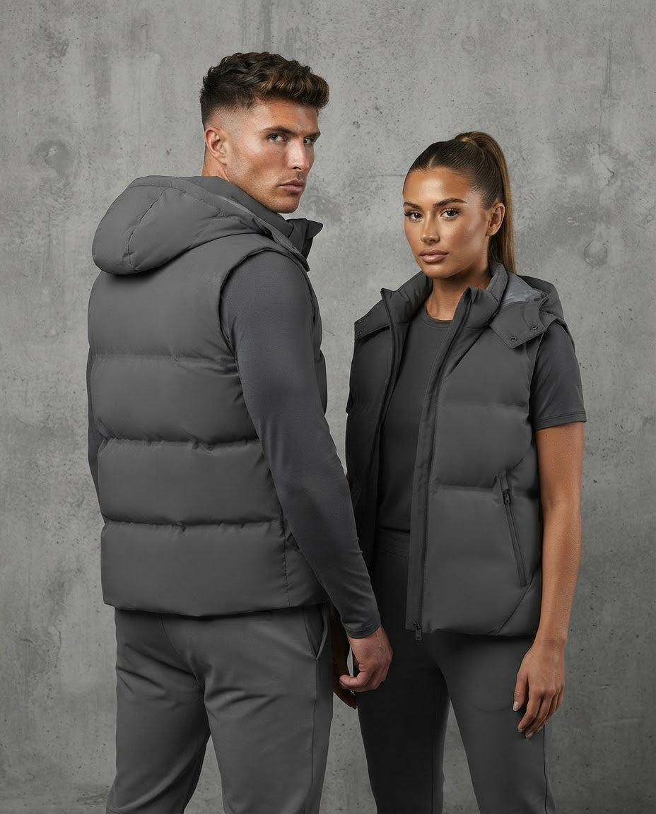 The Elegant Loose-Fit Hooded Vest