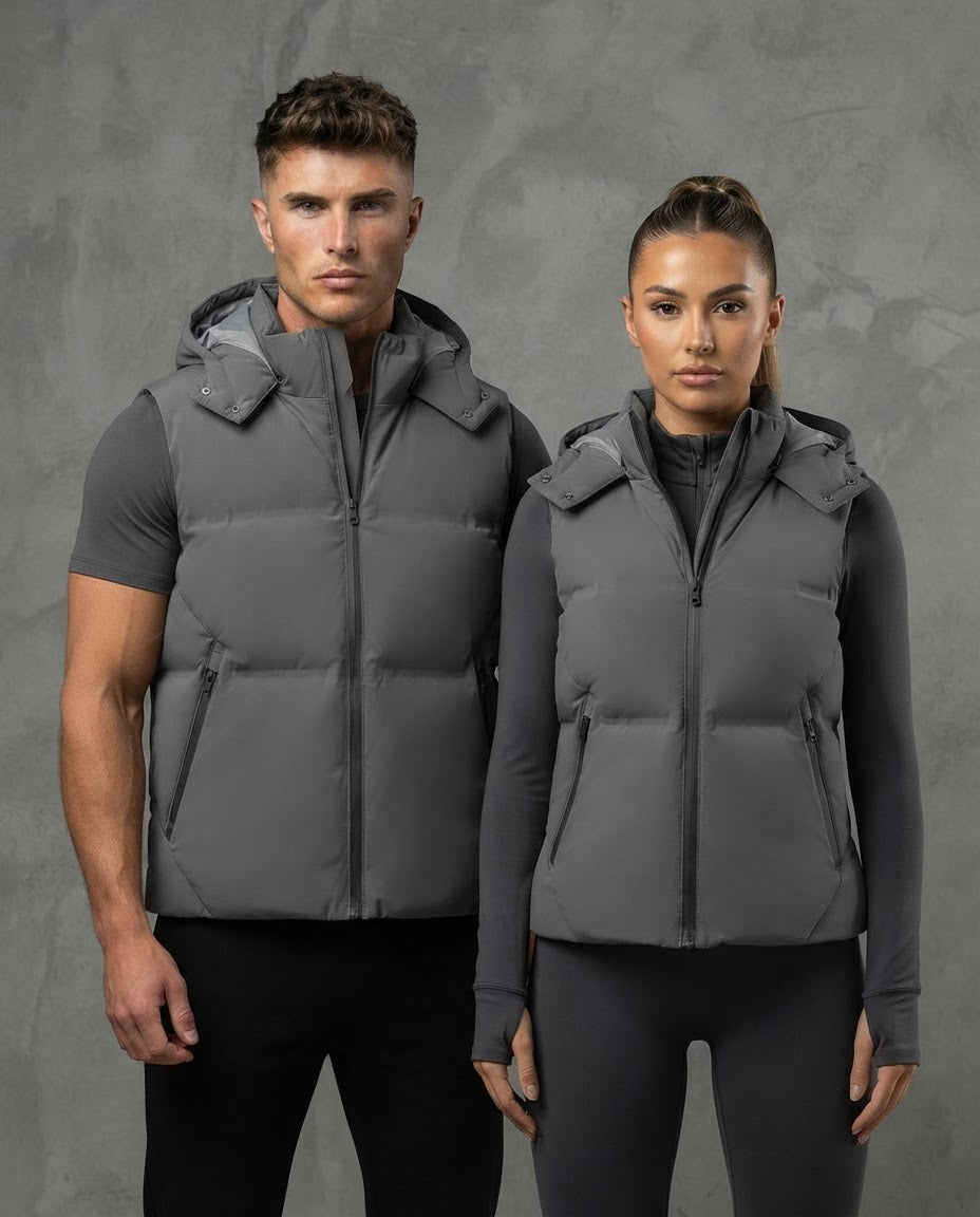 The Elegant Loose-Fit Hooded Vest