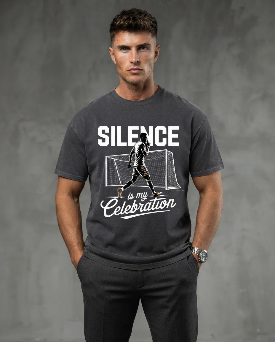 VACANCY Oversized Shirt: SILENCE IS MY CELEBRATION