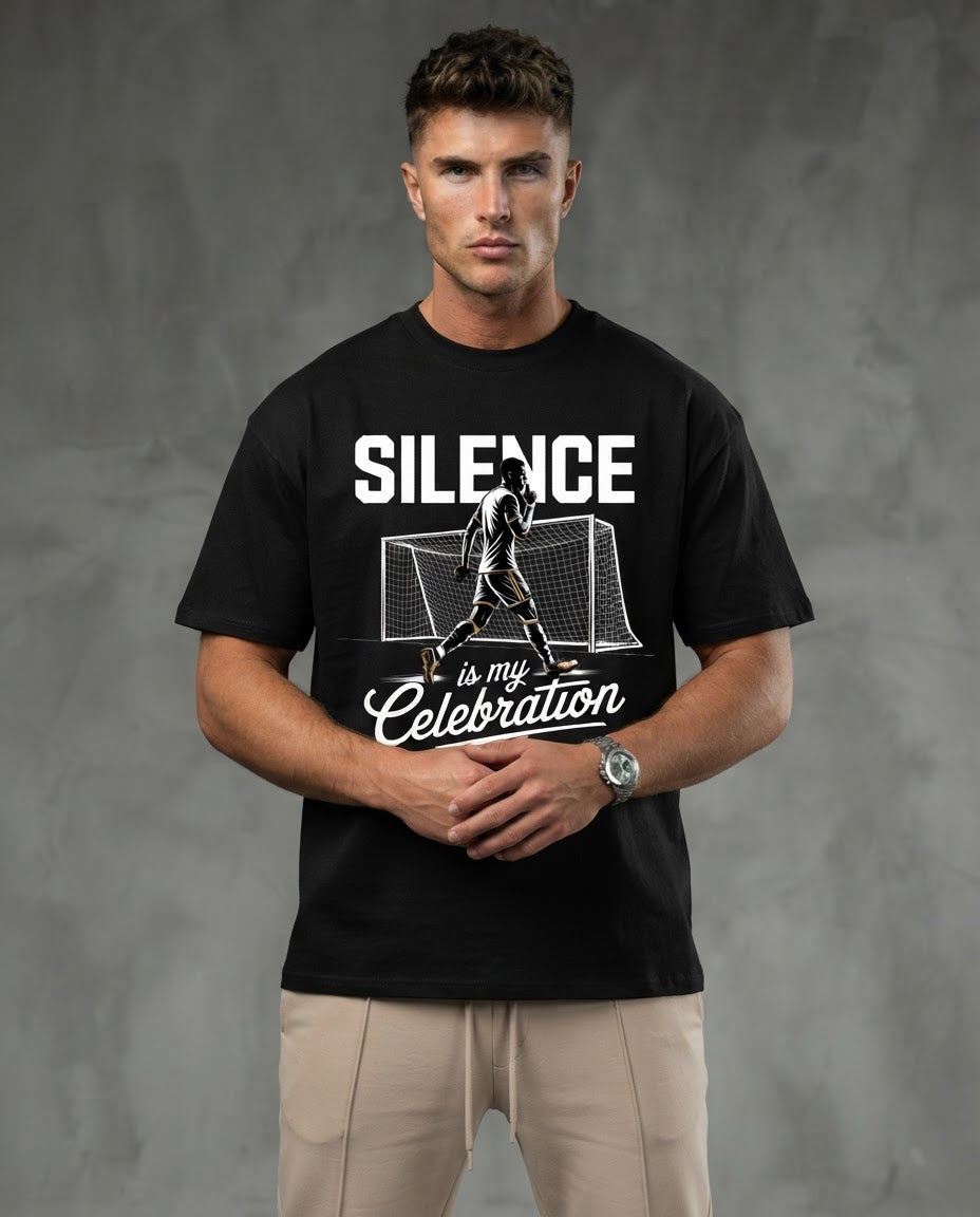 VACANCY Oversized Shirt: SILENCE IS MY CELEBRATION