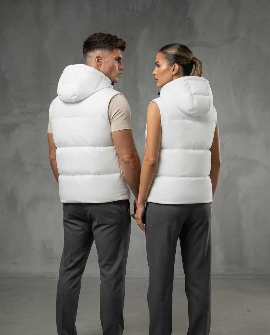 The Elegant Loose-Fit Hooded Vest