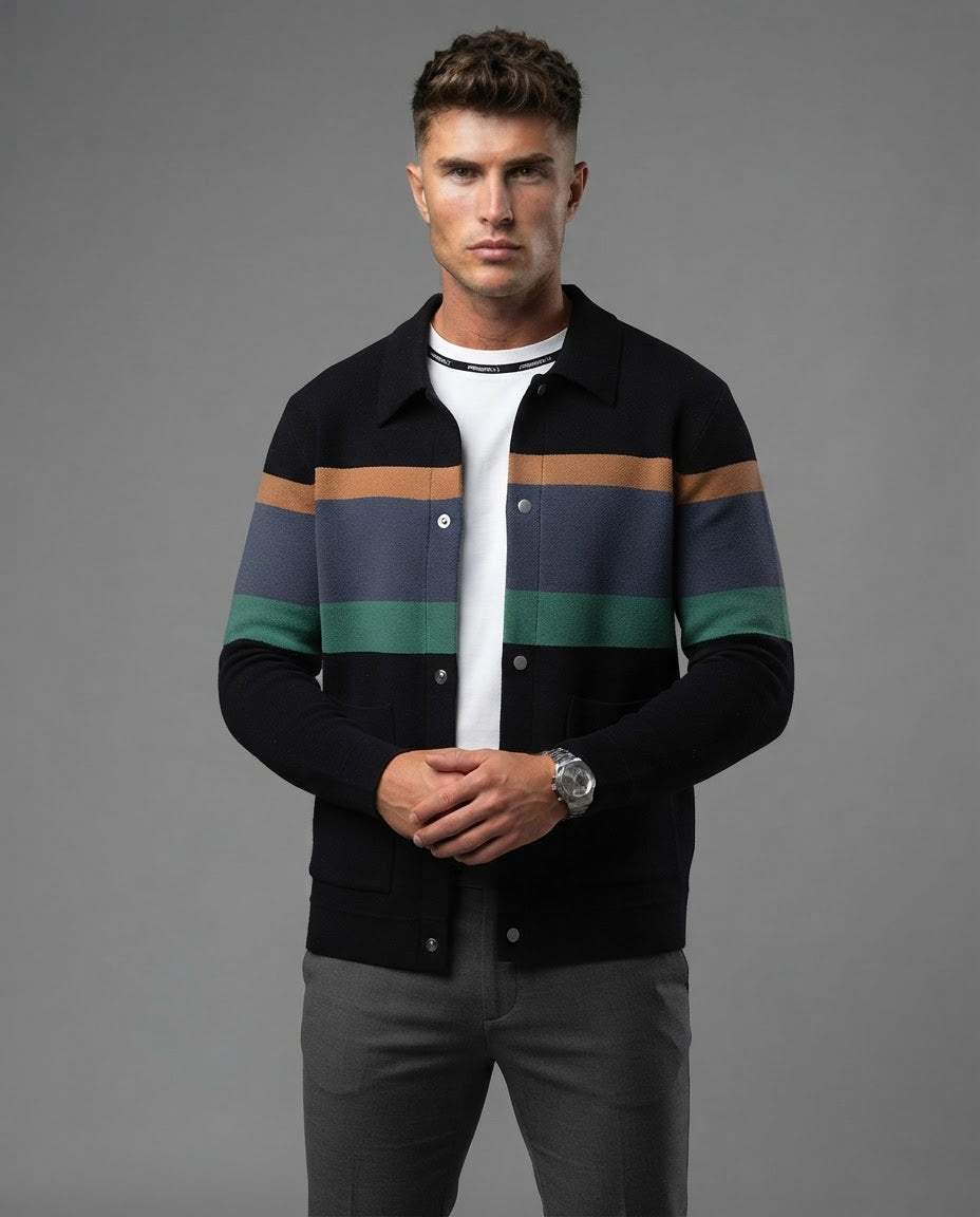 The Autumnal Elegance Polyester Cardigan
