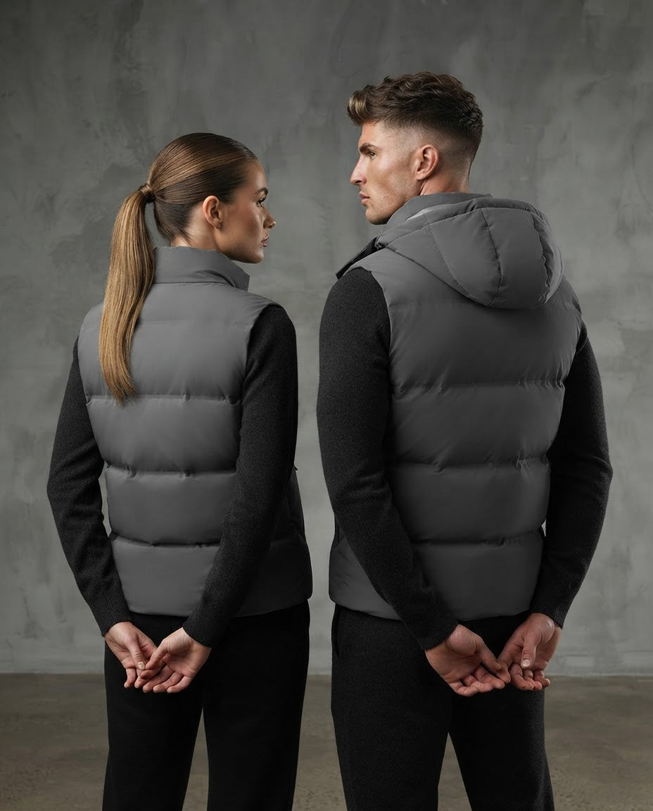 The Elegant Loose-Fit Hooded Vest