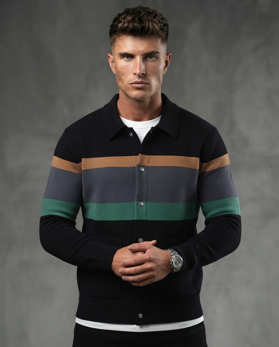 The Autumnal Elegance Polyester Cardigan