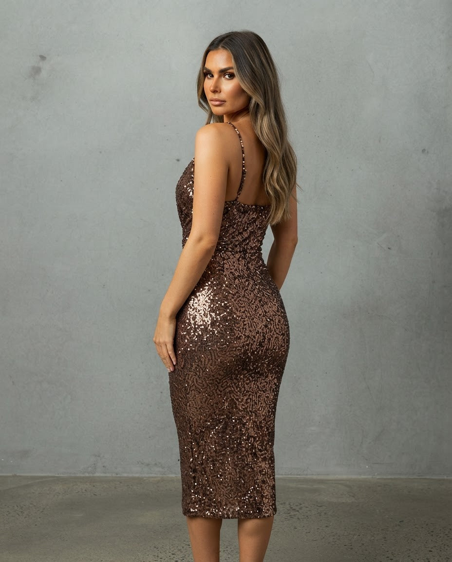Elegant Sequin Gala Dress