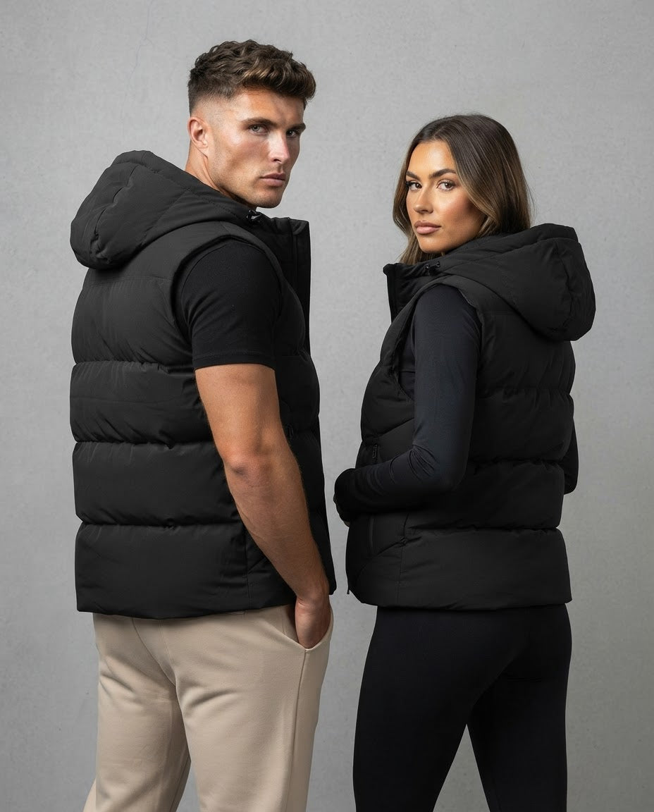 The Elegant Loose-Fit Hooded Vest