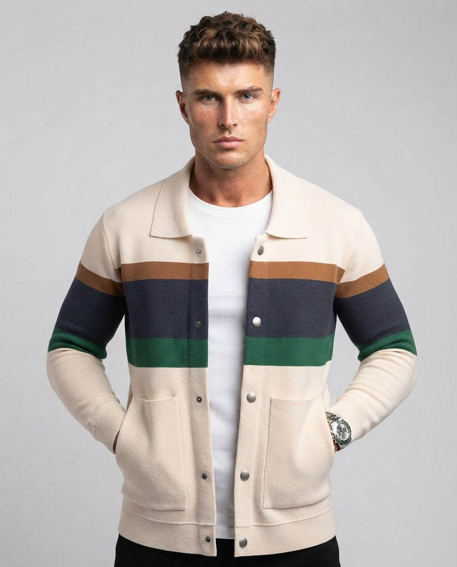 The Autumnal Elegance Polyester Cardigan