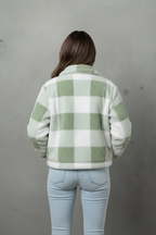 The Elegant Dual-Face Velvet Plaid Jacket