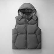 The Elegant Loose-Fit Hooded Vest